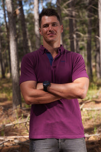 Heritage - Burgundy Golf Shirt