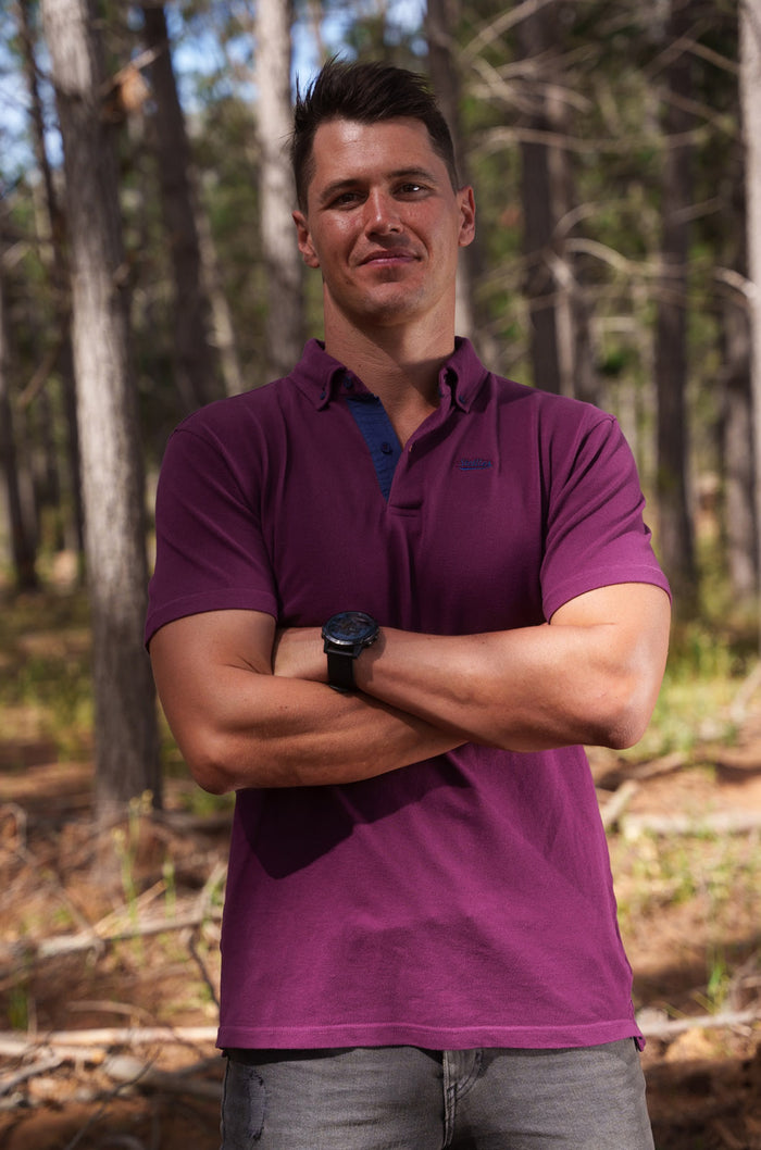 Heritage Golf Shirt - Burgundy