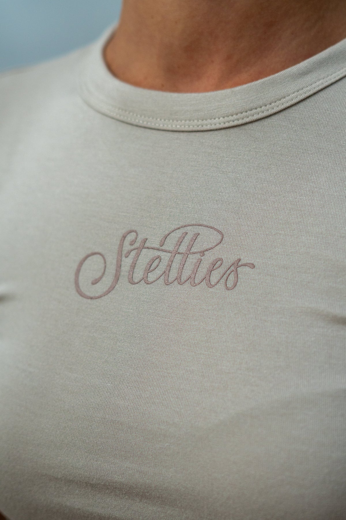 Ladies Baby Tee in Echru