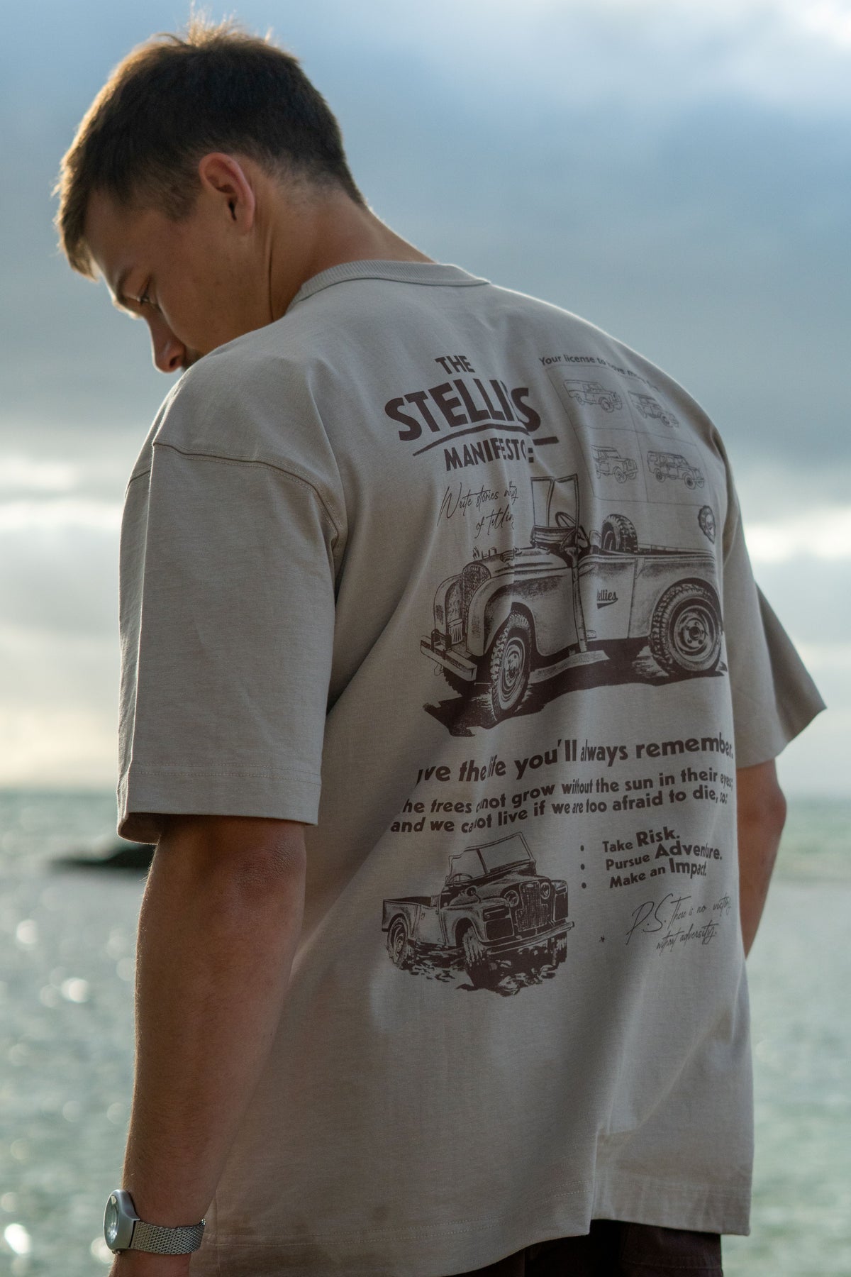 Brandrover Tee in Taupe