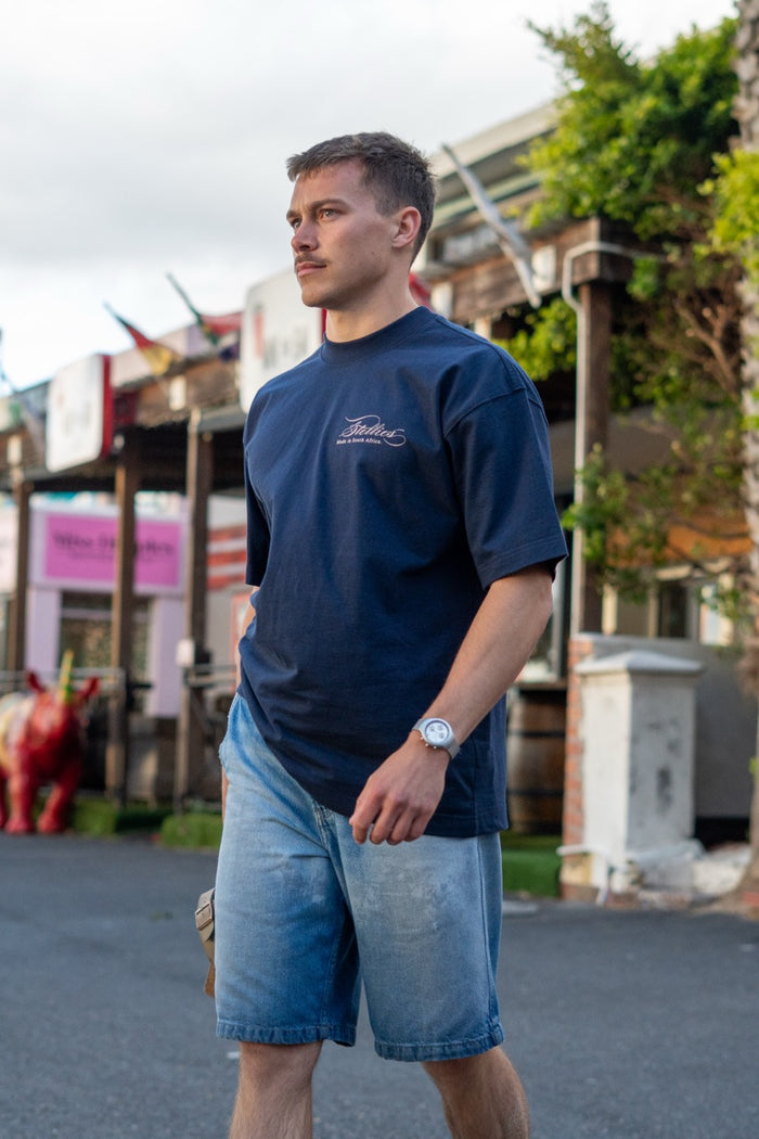Legacy Tee in Navy