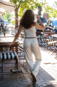 Prestige Boatneck Tank Top - Echru