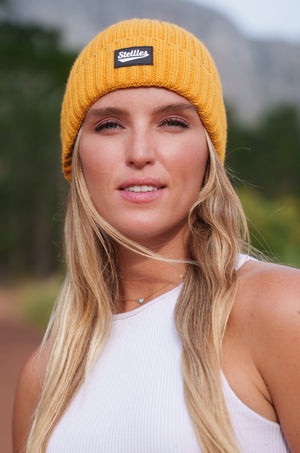 The Fisherman's Beanie in Mustard