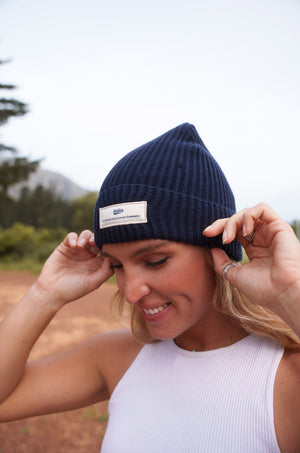 The Adventurer's Beanie in Navy