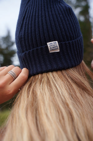 The Adventurer's Beanie in Navy