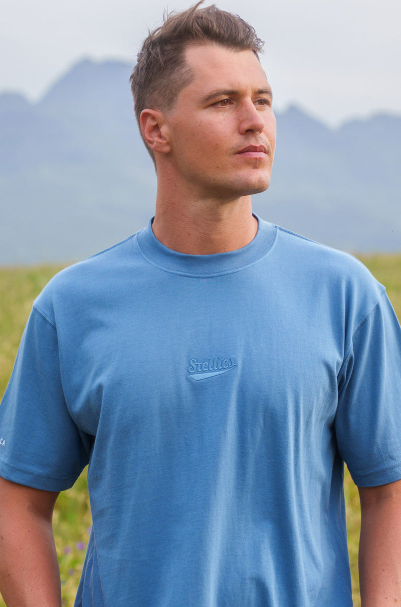 OG Relaxed Tee in Aegean Blue