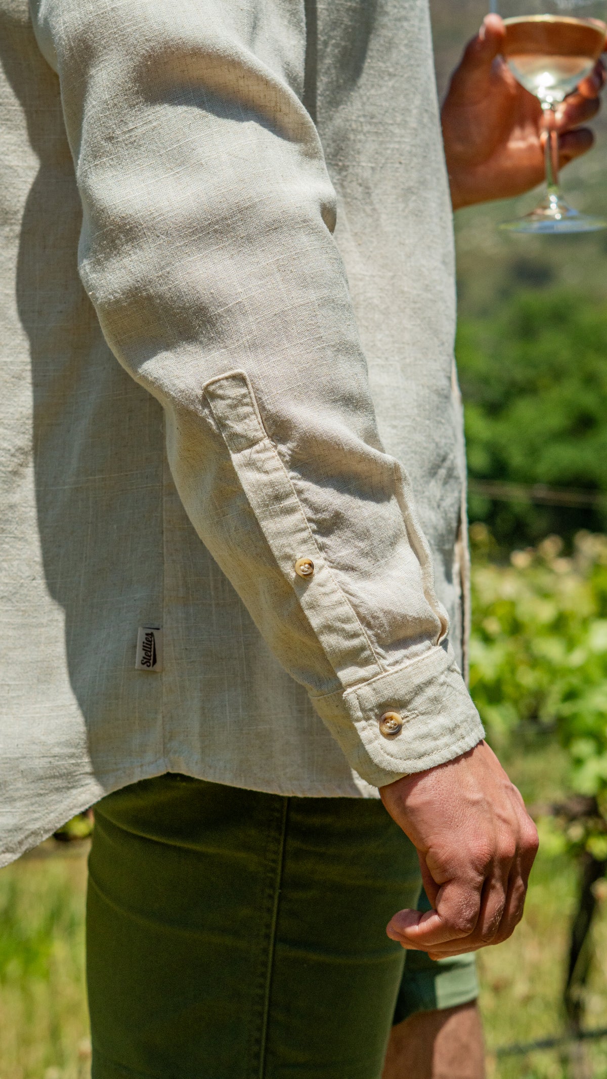 Luxe Linen Shirt in Natural Echru