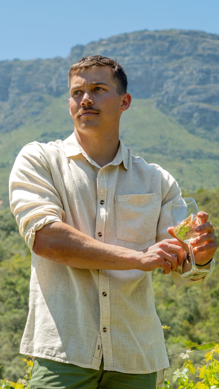 Luxe Linen Shirt in Natural Echru