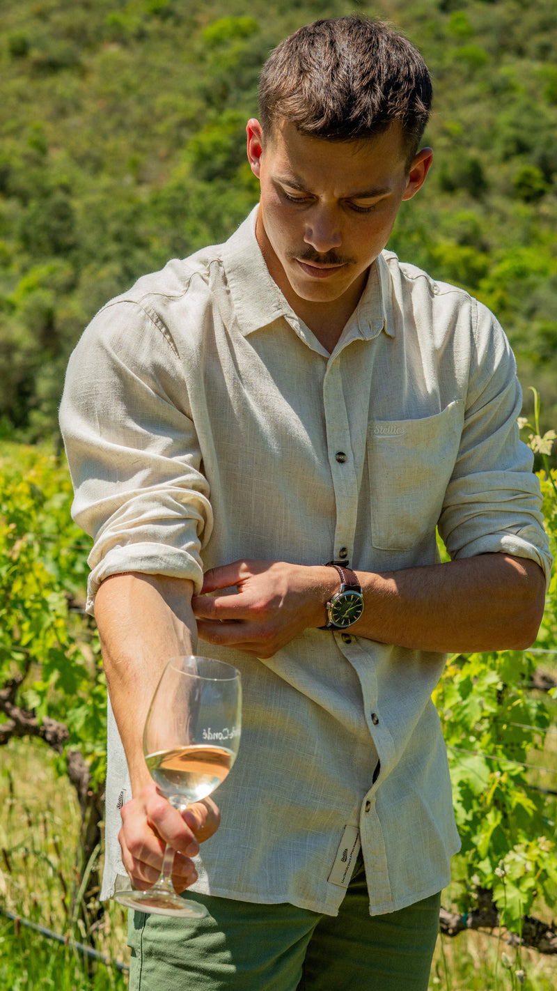 Luxe Linen Shirt in Natural Echru