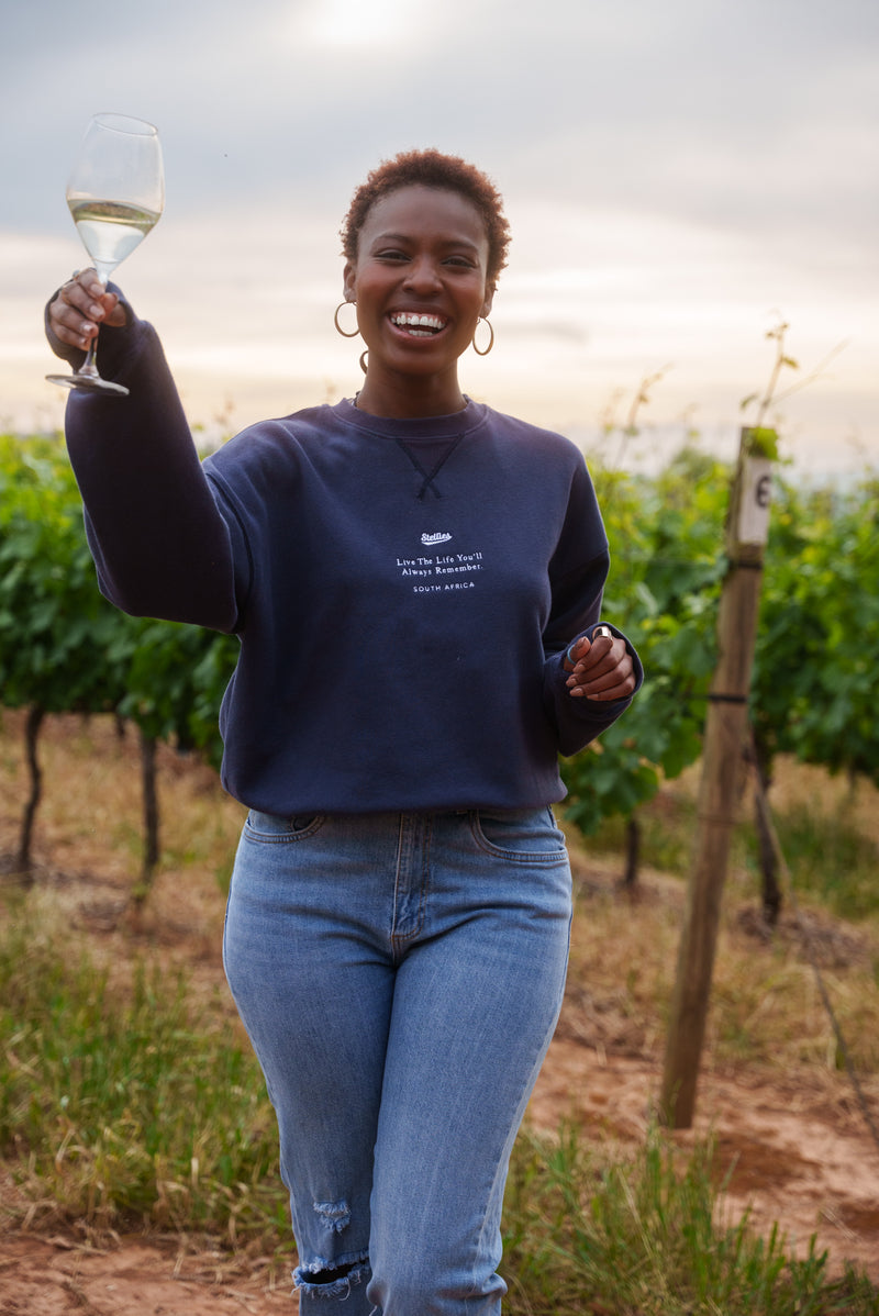 Prestige Relaxed Pullover in Navy