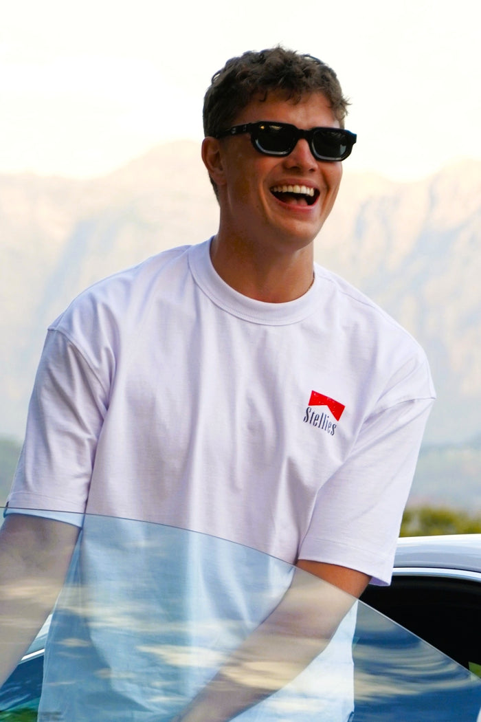 Smokin Hot Box Fit Tee in White