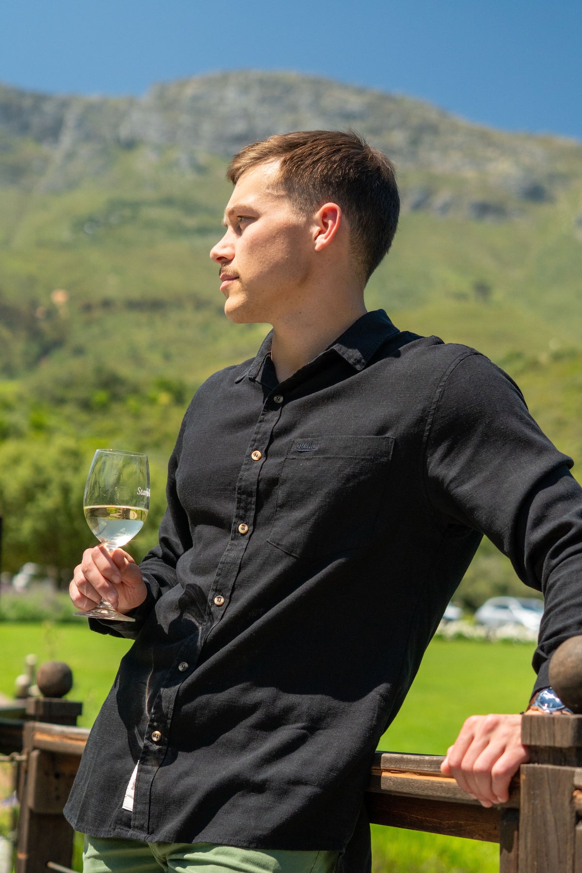 Luxe Linen Shirt in Ash Black