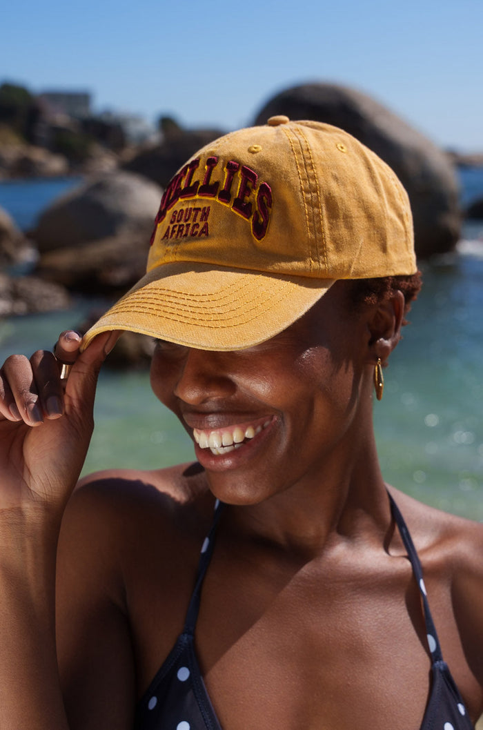 Stone-Washed Dad Cap - Mustard