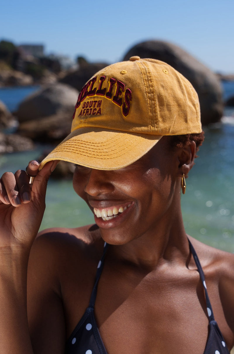 Stone-Washed Dad Cap - Mustard