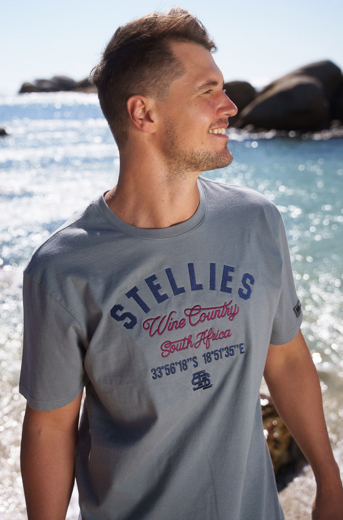 Wine Country T-shirt - Mid-Tone Grey