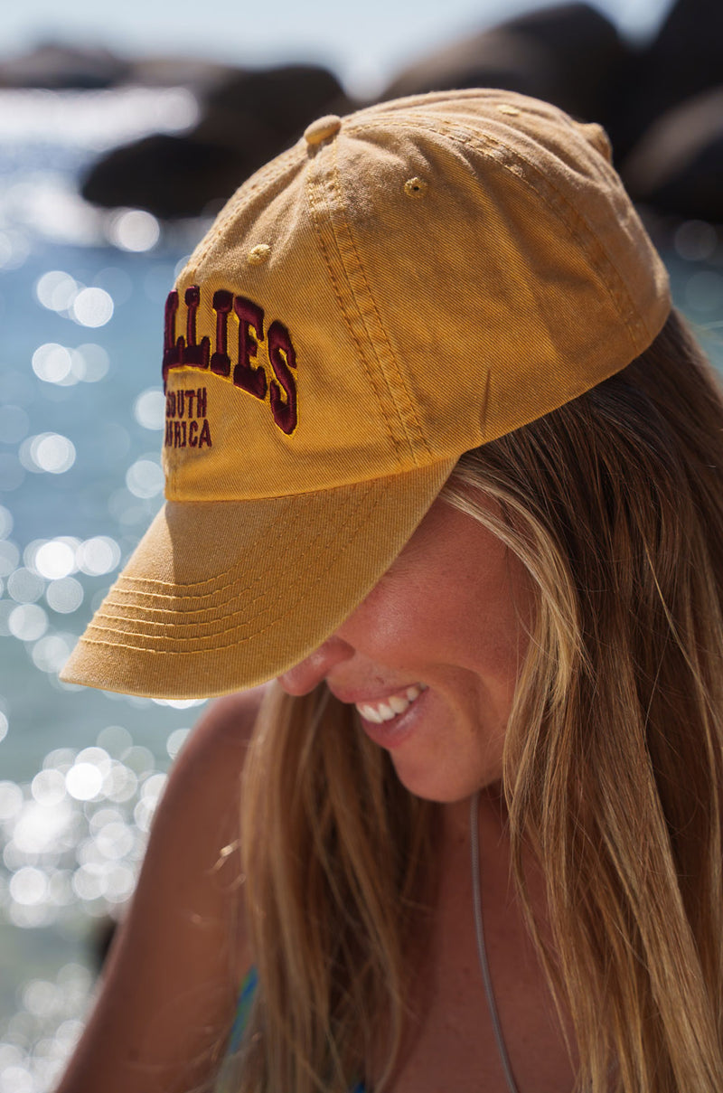 Stone-Washed Dad Cap - Mustard