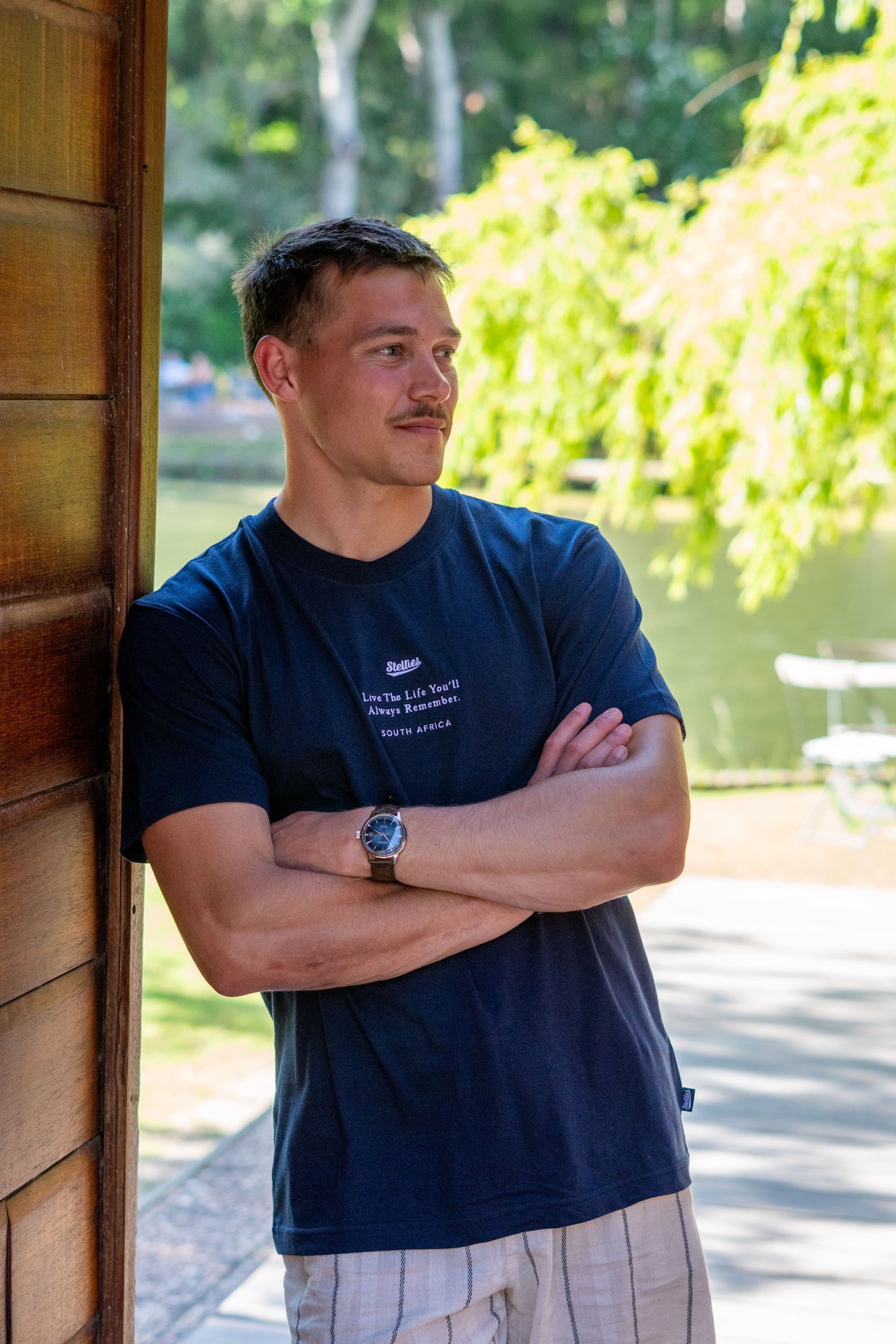 Prestige Tee in Solid Navy