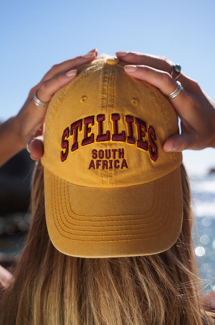 Stone-Washed Dad Cap - Mustard