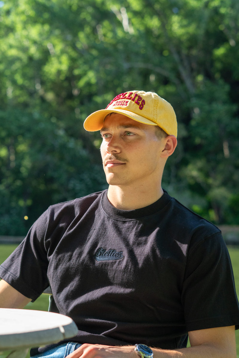 Stone-Washed Dad Cap - Mustard