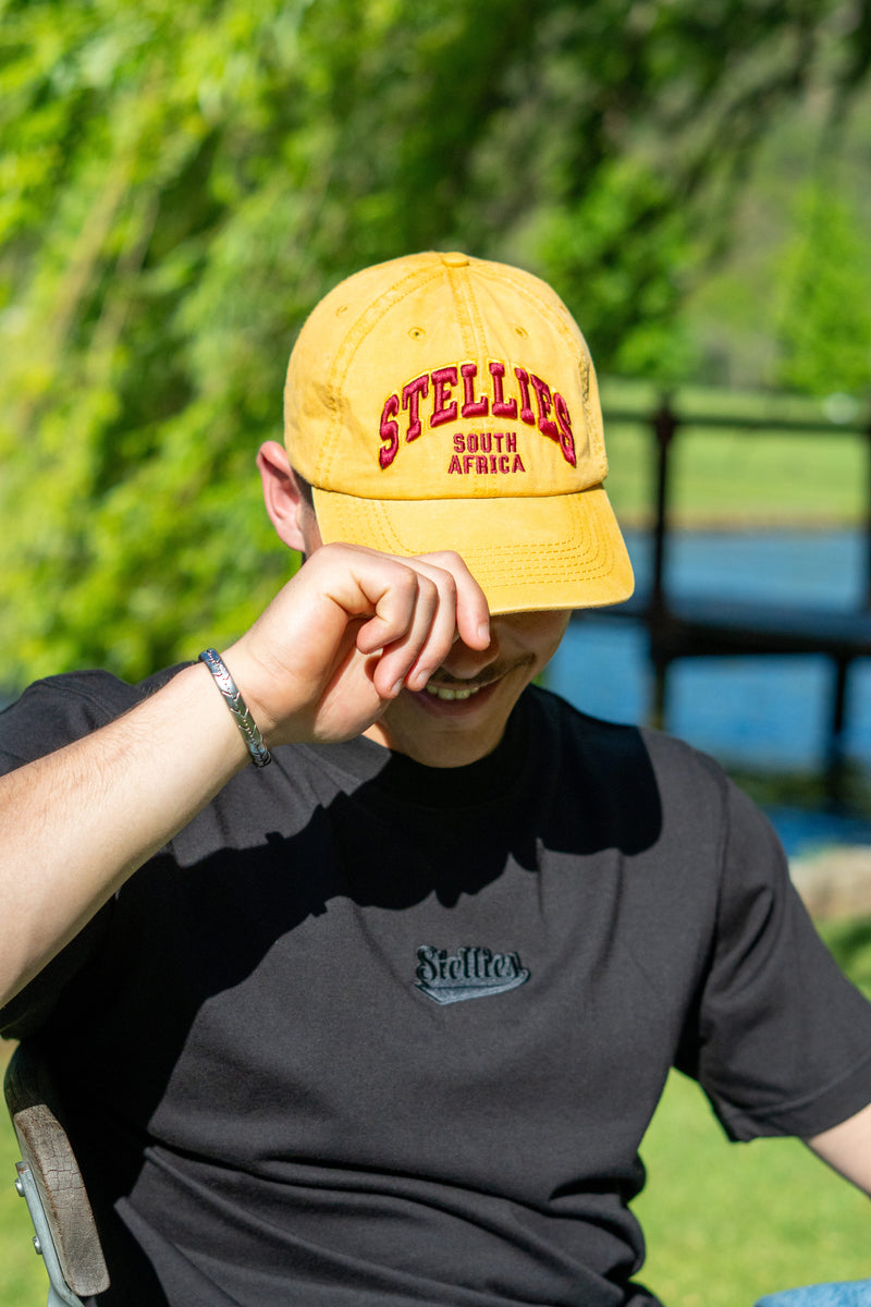 Stone-Washed Dad Cap - Mustard