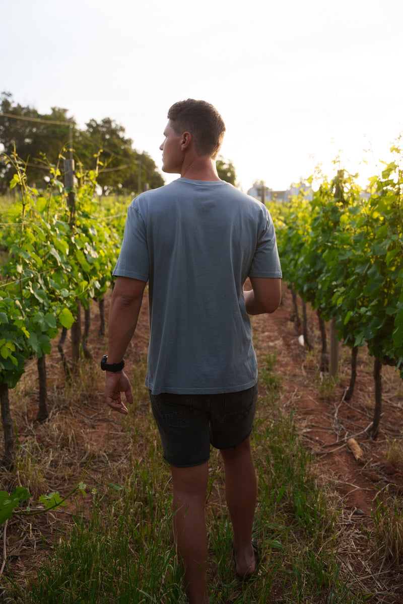 Wine Country T-shirt - Mid-Tone Grey