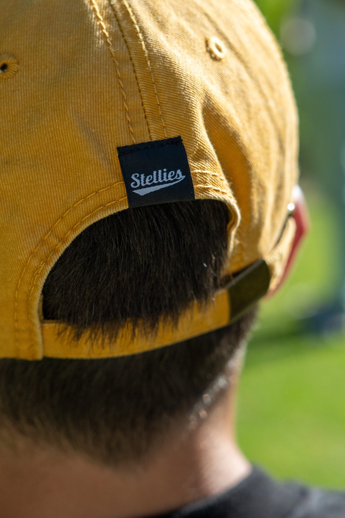 Stone-Washed Dad Cap - Mustard