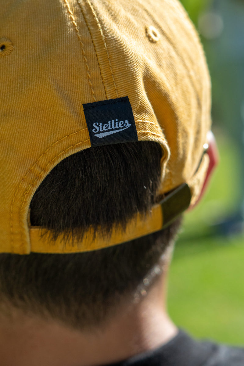 Stone-Washed Dad Cap - Mustard