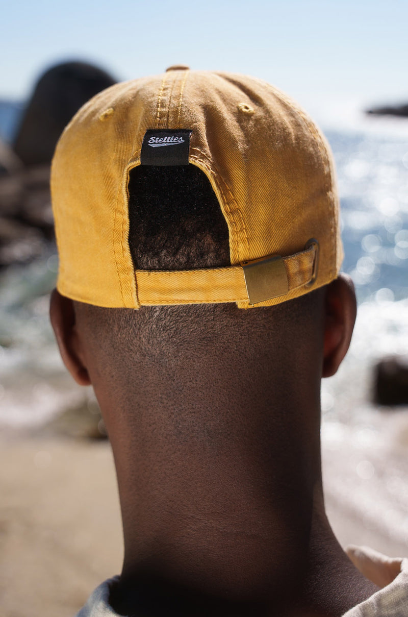 Stone-Washed Dad Cap - Mustard