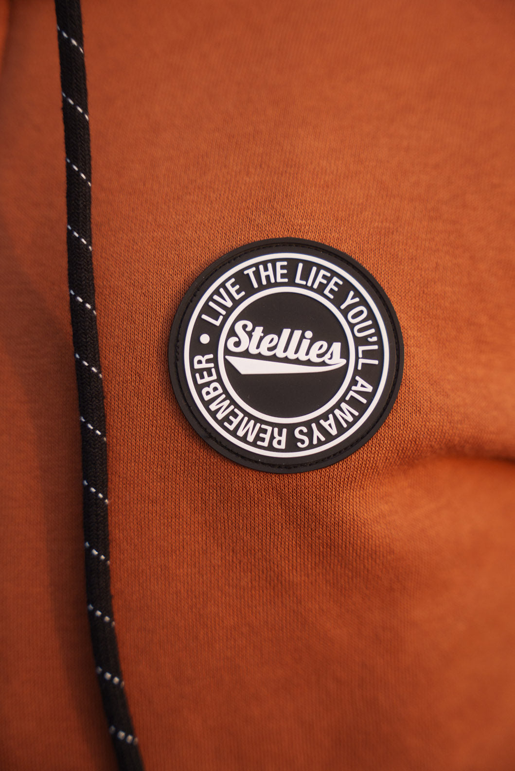 Luxe Zip Up Hoodie - Rust