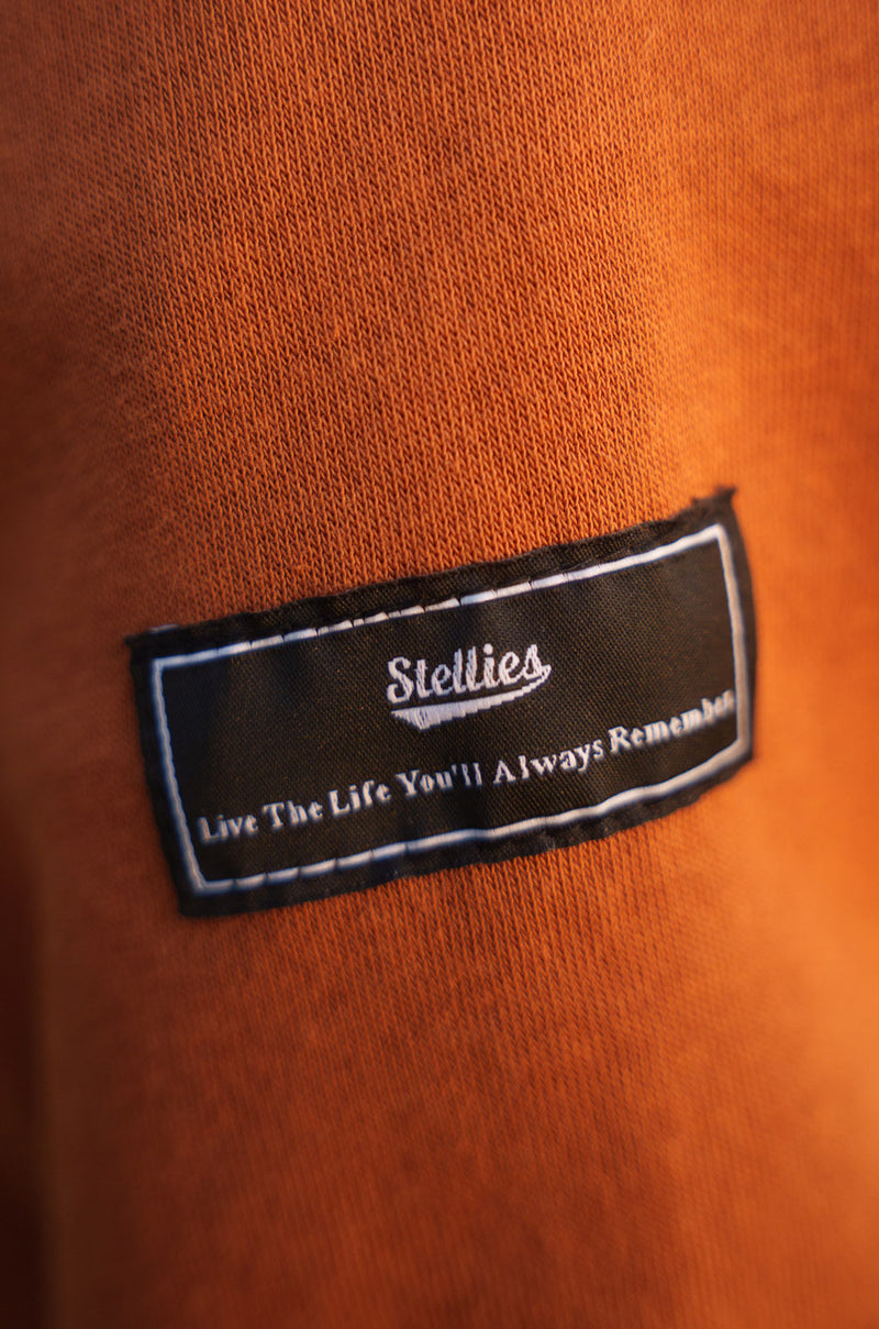 Luxe Zip Up Hoodie - Rust
