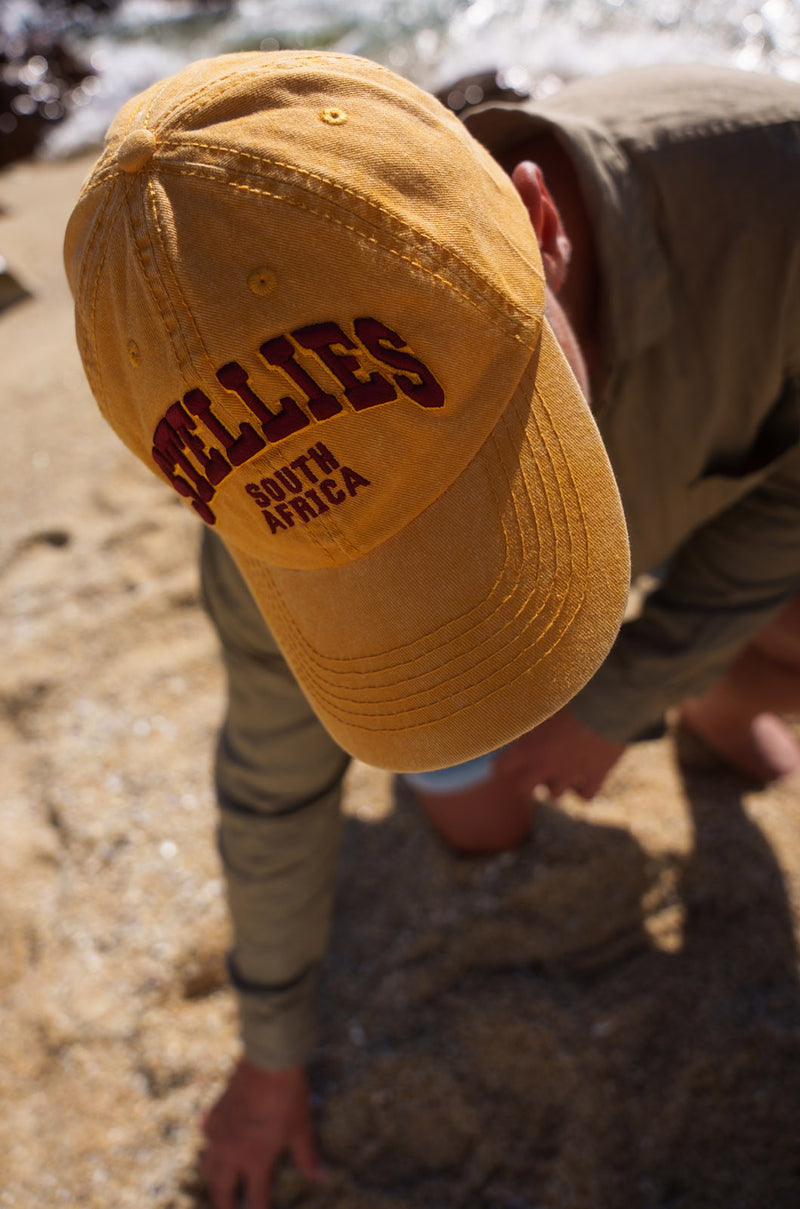 Stone-Washed Dad Cap - Mustard