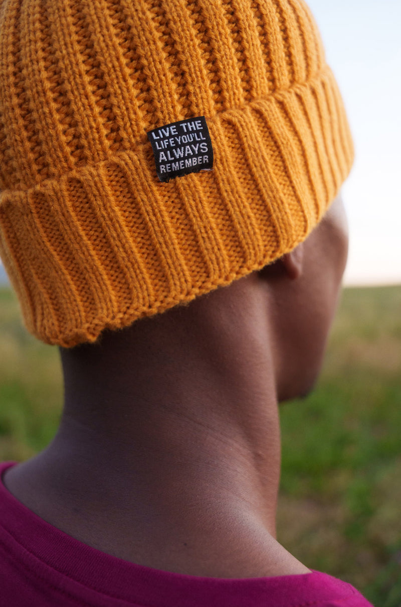 The Fisherman's Beanie in Mustard