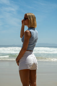 Prestige Boatneck Tank Top - Periwinkle