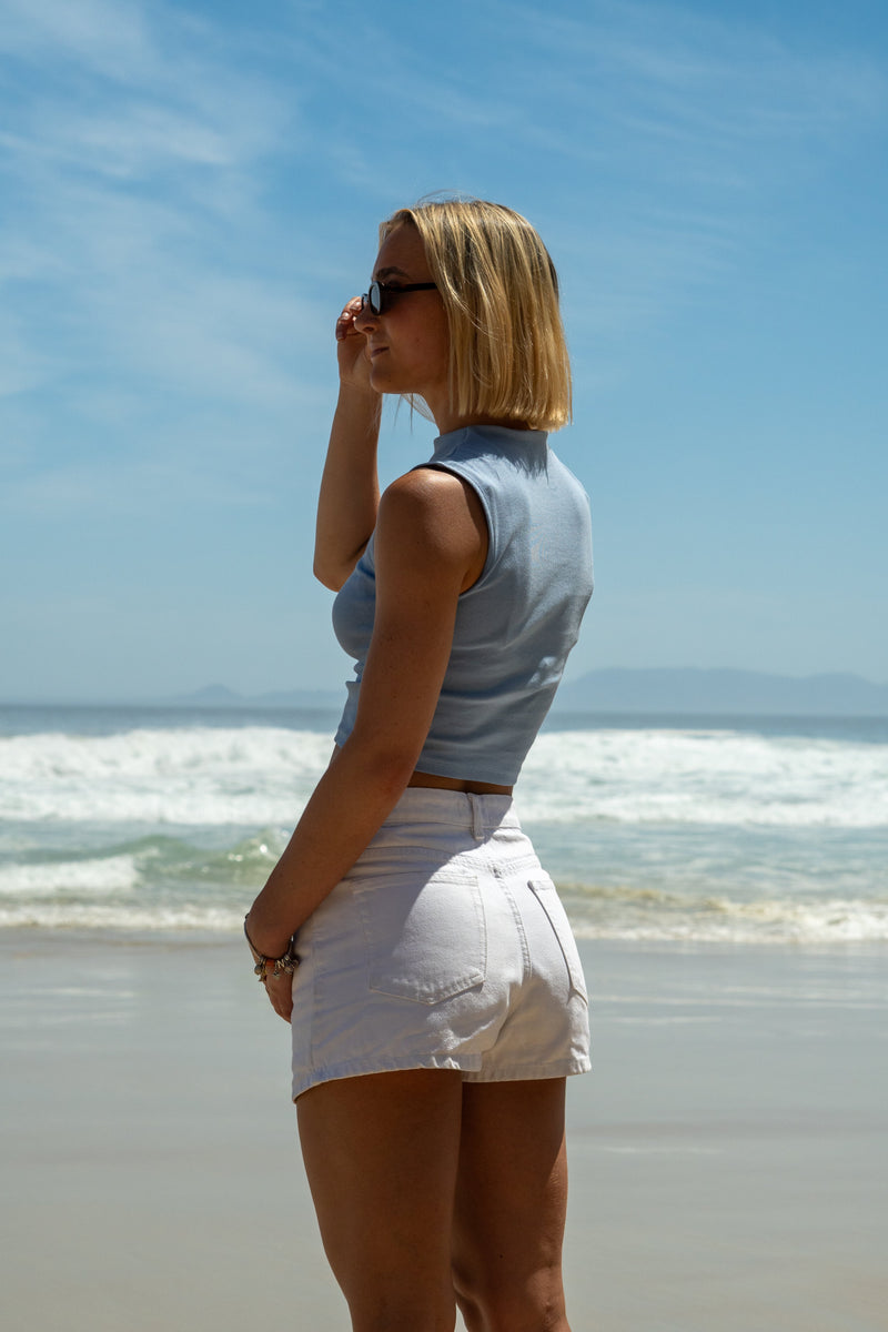 Prestige Boatneck Tank Top - Periwinkle