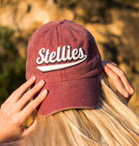 Stone-Washed Dad Cap in Maroon