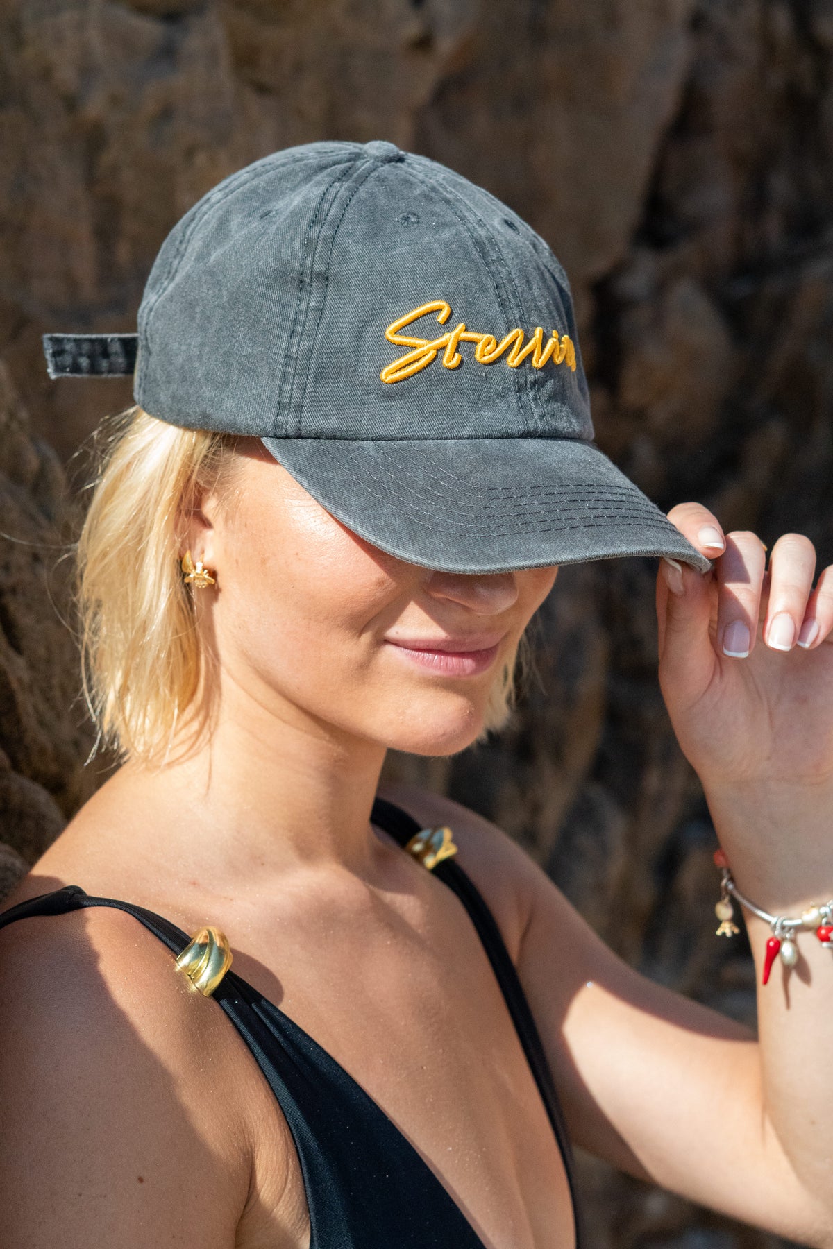 Stone-Washed Dad Cap - Charcoal