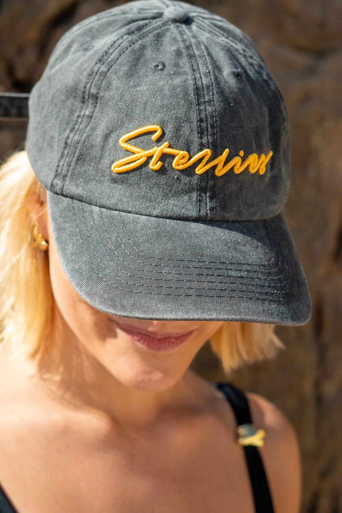 Stone-Washed Dad Cap - Charcoal