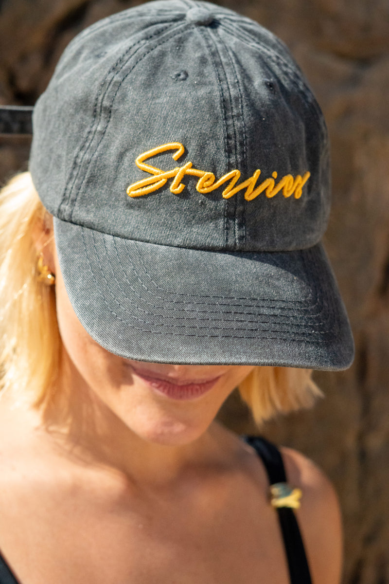 Stone-Washed Dad Cap - Charcoal