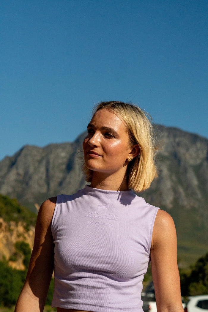 Prestige Boatneck Tank Top in Lilac