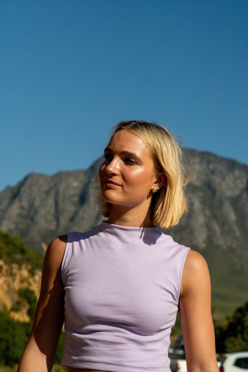 Prestige Boatneck Tank Top in Lilac