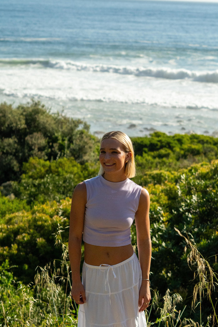 Prestige Boatneck Tank Top in Lilac