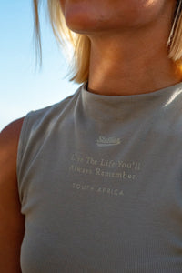 Prestige Boatneck Tank Top in Fern Green