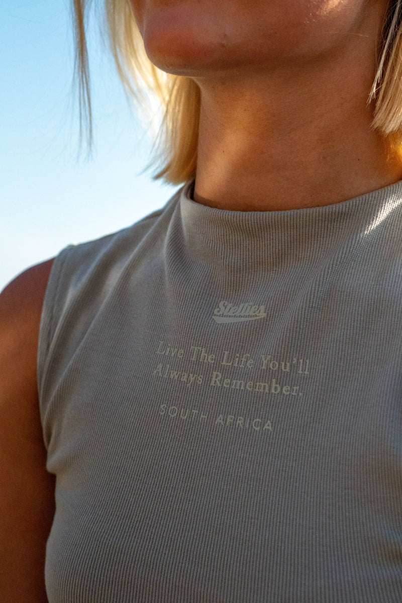 Prestige Boatneck Tank Top in Fern Green