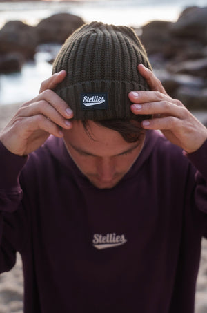 The Fisherman's Beanie in Olive