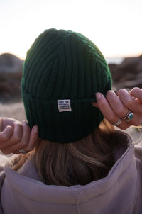 Bottle Green Fisherman's Beanie