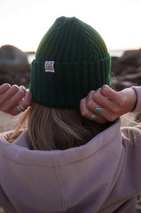 Bottle Green Fisherman's Beanie