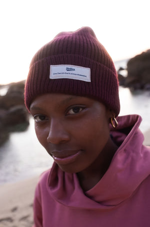 The Adventurer's Beanie in Burgundy