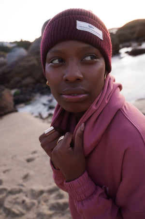 The Adventurer's Beanie in Burgundy