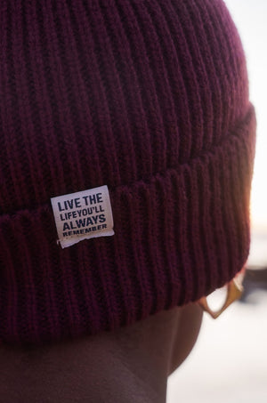 The Adventurer's Beanie in Burgundy