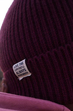 The Adventurer's Beanie in Burgundy